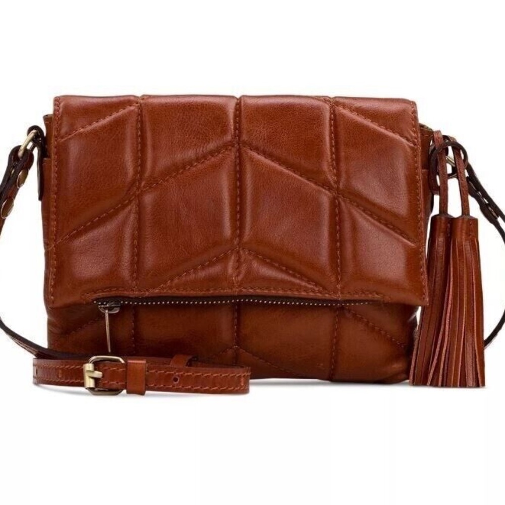 PATRICIA NASH QUILTED OIL WAXED LEATHER CORFU CROSSBODY NWT